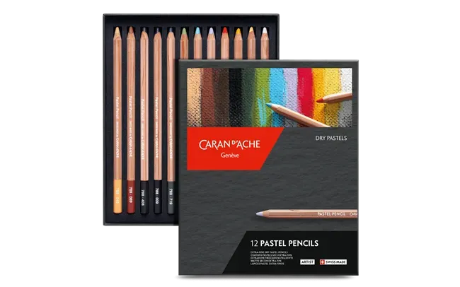 Caran D'Ache Artist Pastel Pencil 12 Shades Box
