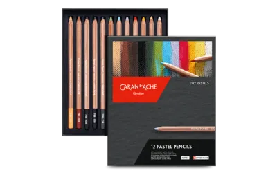 Caran D'Ache Artist Pastel Pencil 12 Shades Box