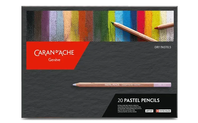 Caran D&#39;Ache Artist Pastel Pencil 20 Shades Box
