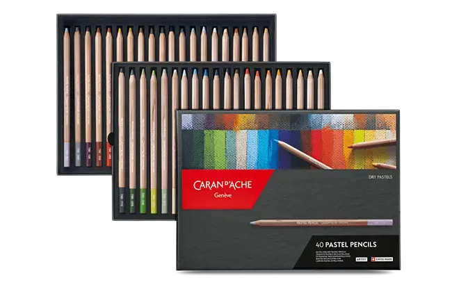 Caran D'Ache Artist Pastel Pencil 40 Shades Box
