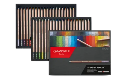 Caran D'Ache Artist Pastel Pencil 40 Shades Box