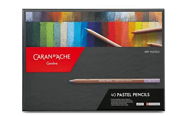 Caran D&#39;Ache Artist Pastel Pencil 40 Shades Box