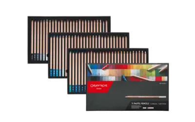 Caran D'Ache Artist Pastel Pencil Assortment 76 Shades