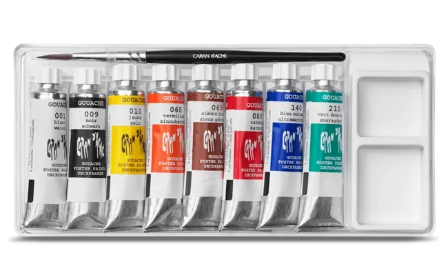 Caran D'Ache Classic Gouache Studio Tubes 10ml 8 Shades