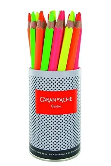 Caran D&#39;Ache Colorblock Pencil Fluo Yellow