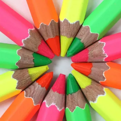Caran D&#39;Ache Colorblock Pencil Maxi Fluo 6MM