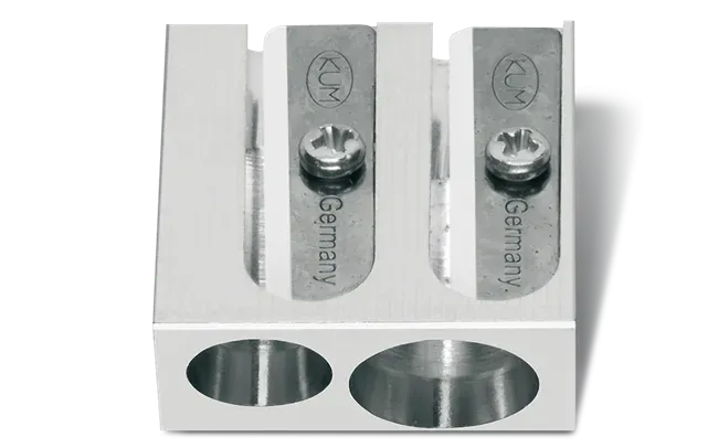 Caran D&#39;Ache Double Hole Metal Sharpener Magnesium