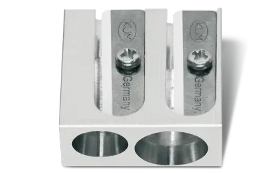 Caran D&#39;Ache Double Hole Metal Sharpener Magnesium