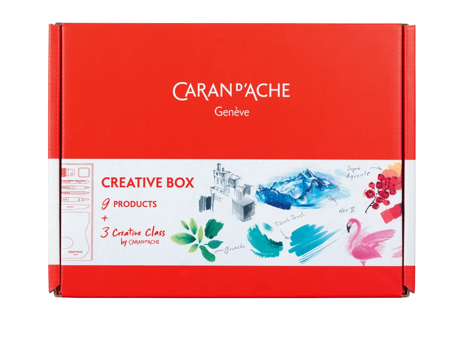 Caran d’Ache Creative Box: 9 Art Essentials with 3 Online Classes for Creative Exploration