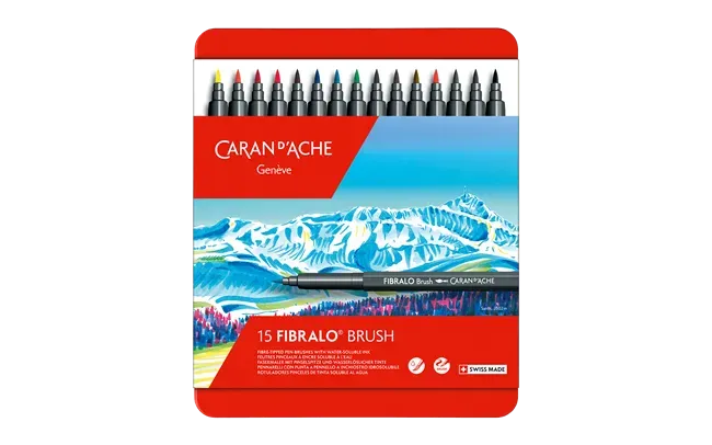Caran D&#39;Ache Fibralo Brush Markers