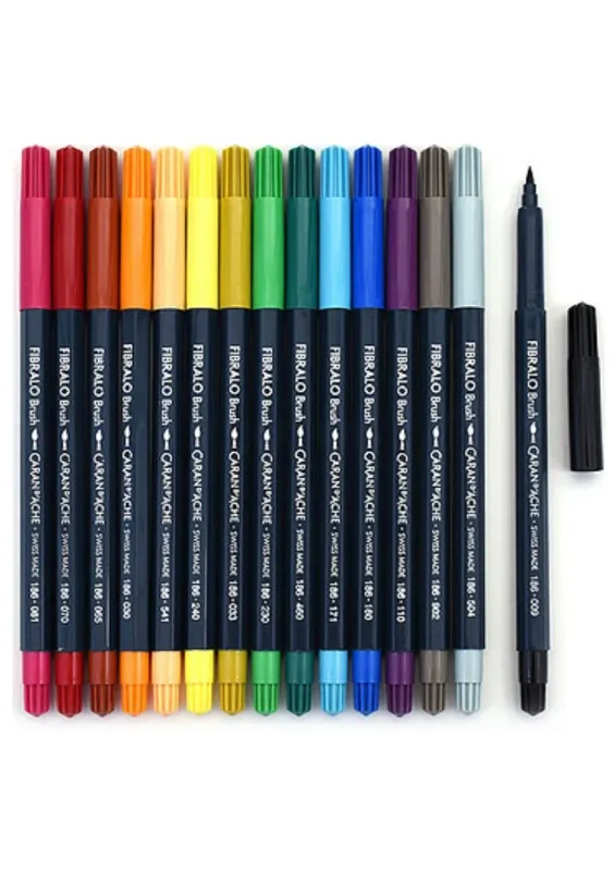 Caran D&#39;Ache Fibralo Brush Fibre Tipped Pen(Loose Stock)