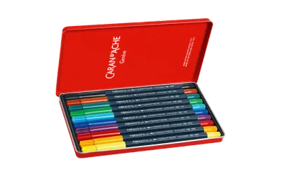 Caran D'Ache Fibralo Water soluble  Brush Pens Sets
