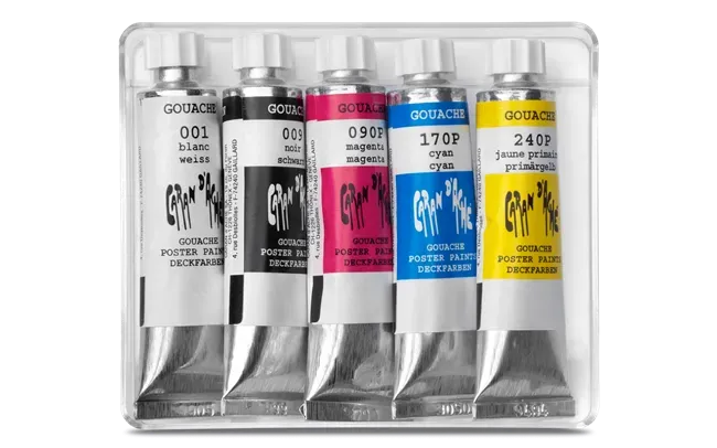 Caran D'Ache Gouache Studio Colour Tubes 10 ml 5 Shades