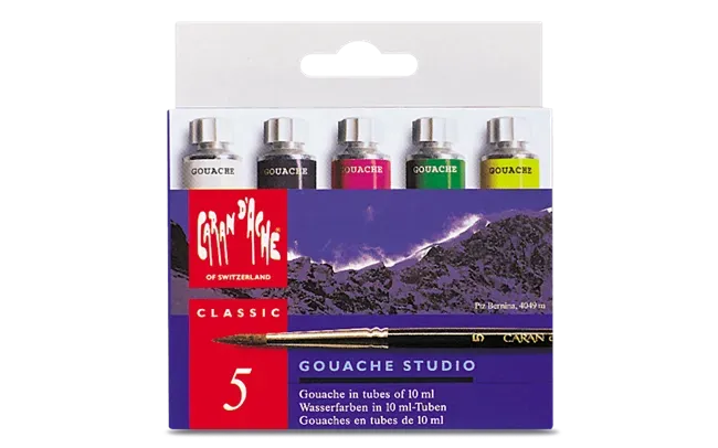 Caran D&#39;Ache Gouache Studio Colour Tubes 10 ml 5 Shades