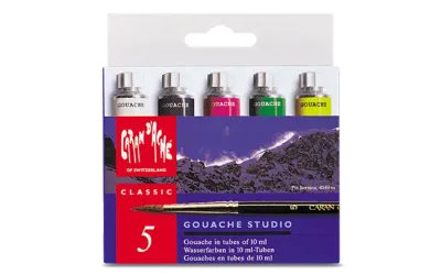 Caran D&#39;Ache Gouache Studio Colour Tubes 10 ml 5 Shades