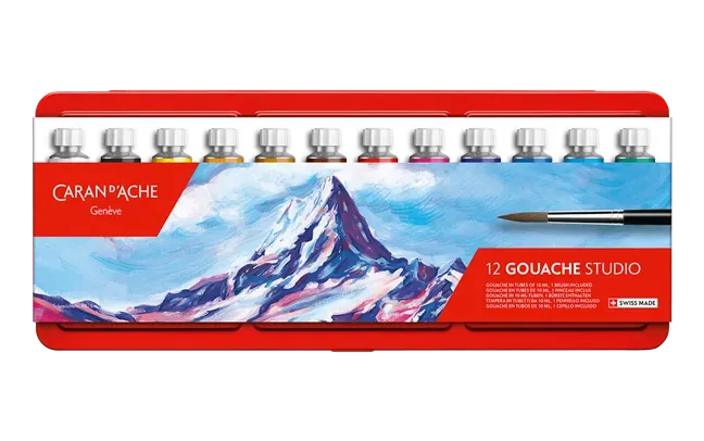 Caran D&#39;Ache Gouache Studio Tube 10ml 12 Shades