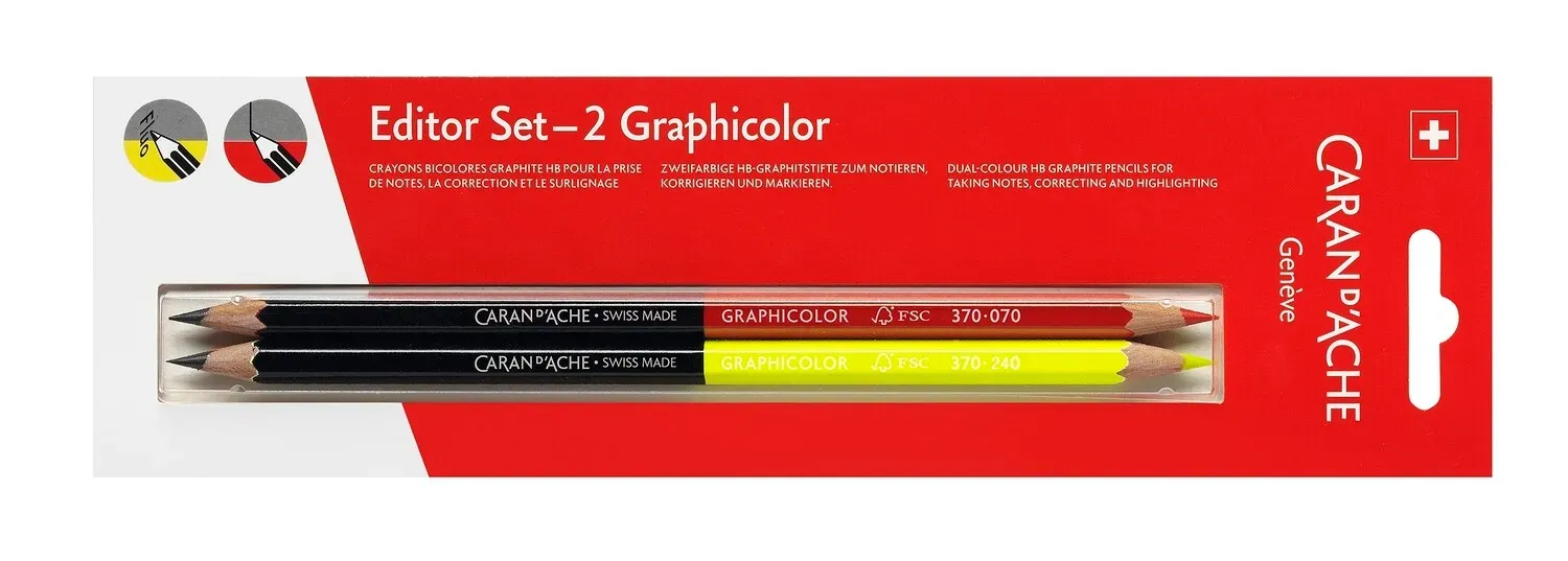 Caran D&#39;Ache GraphiColor Double Side Pencil Highlighting