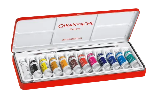 Caran D'Ache Gouache Studio Tube 10ml 12 Shades