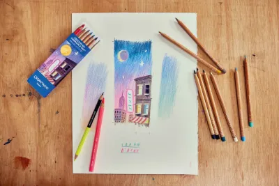 CARAN DACHE CREATIVE SET LUMINANCE 6901 OLIVER JEFFERS ASSORTMENT