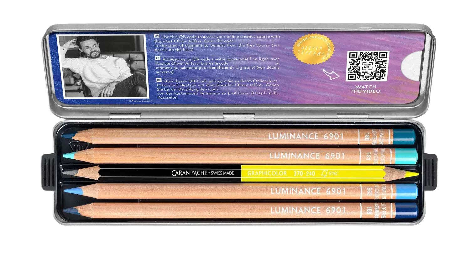 Caran d’Ache Luminance 6901™ Creative Set: Special Edition by Oliver Jeffers