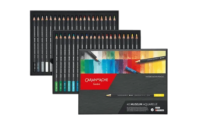 Caran D'Ache Museum Aquarelle Color Pencil 40 Shades