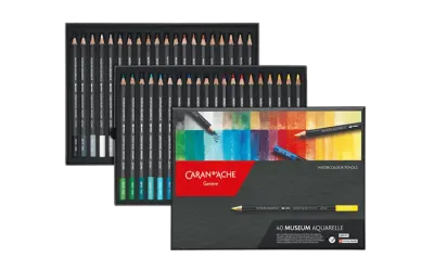Caran D'Ache Museum Aquarelle Color Pencil 40 Shades