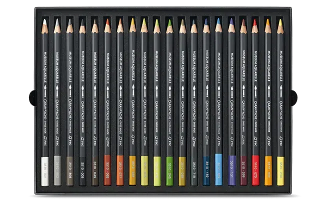 Caran D'Ache Museum Aquarelle 20 Color Pencil Landscape