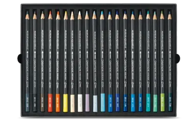 Caran D'Ache Museum Aquarelle 20 Color Pencils Marine