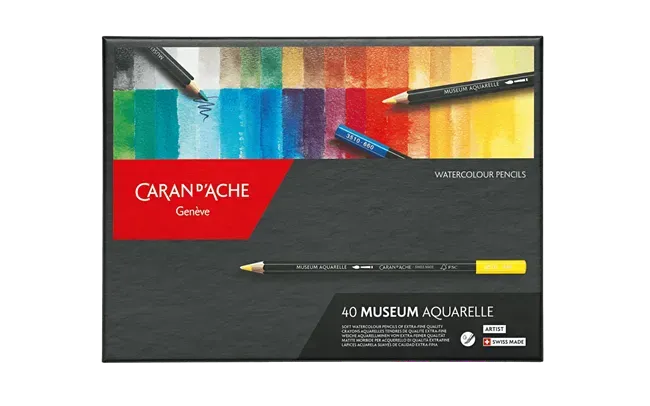 Caran D&#39;Ache Museum Aquarelle Color Pencil 40 Shades