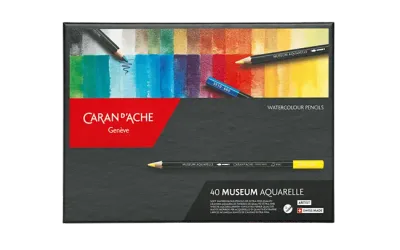 Caran D&#39;Ache Museum Aquarelle Color Pencil 40 Shades