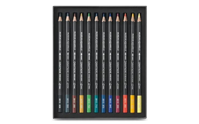 Caran D'Ache Museum Aquarelle Standard Pencil 12 Shades