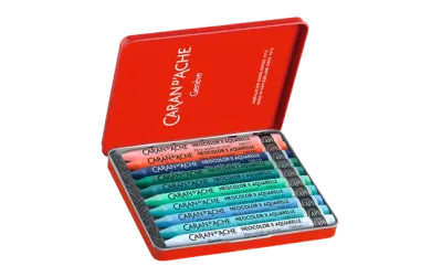 “Caran d’Ache NEOCOLOR II Beya Rebaï Cold Shades – Limited Edition Box of 10.”