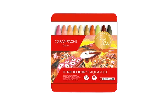 Caran D&#39;Ache Neocolor Aquarelle 10 Warm Sh by Beya Rebaï