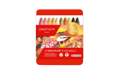 Caran D&#39;Ache Neocolor Aquarelle 10 Warm Sh by Beya Rebaï