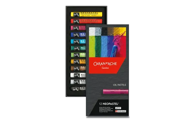 Caran D'Ache Neopastel Artist Oil Pastels 12 Shades