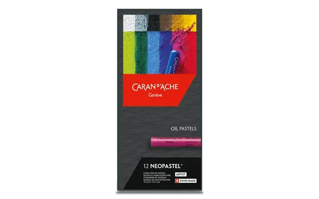 Caran D&#39;Ache Neopastel Artist Oil Pastels 12 Shades