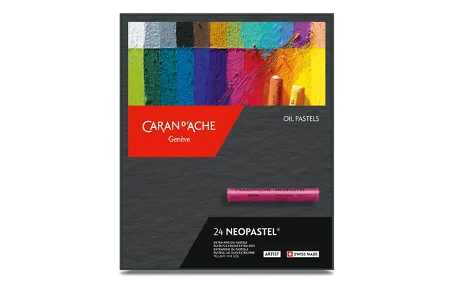 Caran D&#39;Ache Neopastel Artist Oil Pastels 24 Shades