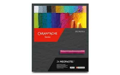 Caran D&#39;Ache Neopastel Artist Oil Pastels 24 Shades