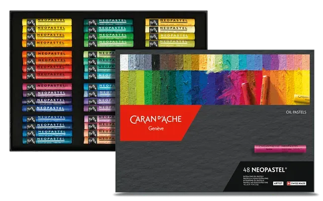 Caran D'Ache Neopastel Artist Oil Pastels 48 Shades