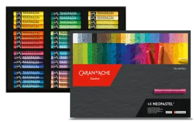 Caran D'Ache Neopastel Artist Oil Pastels 48 Shades