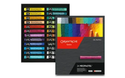 Caran D'Ache Neopastel Artist Oil Pastels 24 Shades