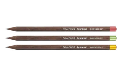 Caran D&#39;Ache Nespresso Edition Swisswood 3 Pencils