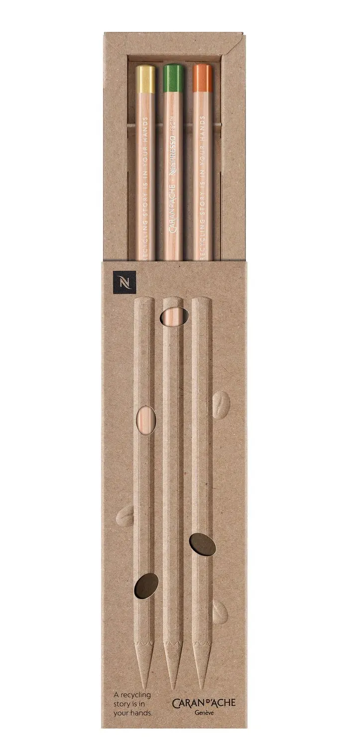 Caran D'Ache Nespresso Graphite Pencils 2nd Special Edition (Set of 3)