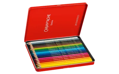 Caran D'Ache Supracolor Pencils Metal Box 18 Shades