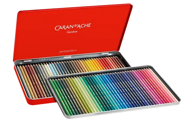 Caran D'Ache Supracolor Pencils Metal Box 80 Shades
