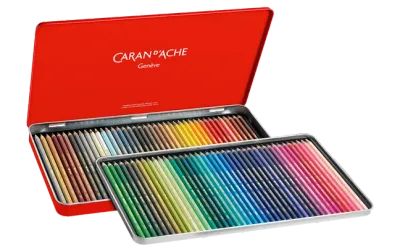 Caran D'Ache Supracolor Pencils Metal Box 80 Shades