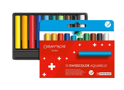 Caran D'Ache Swisscolor Pastels: Vibrant, Water-Soluble, High Pigment Souvenir!