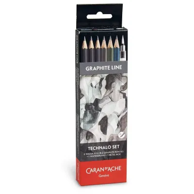 Caran D&#39;Ache Water Soluble Technalo Graphite Pencil 7pc
