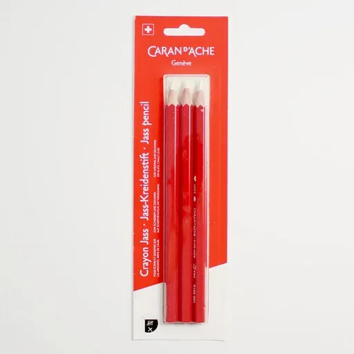 Caran D&#39;Ache White Chalk Jass Pencils For Slates 4.5mm