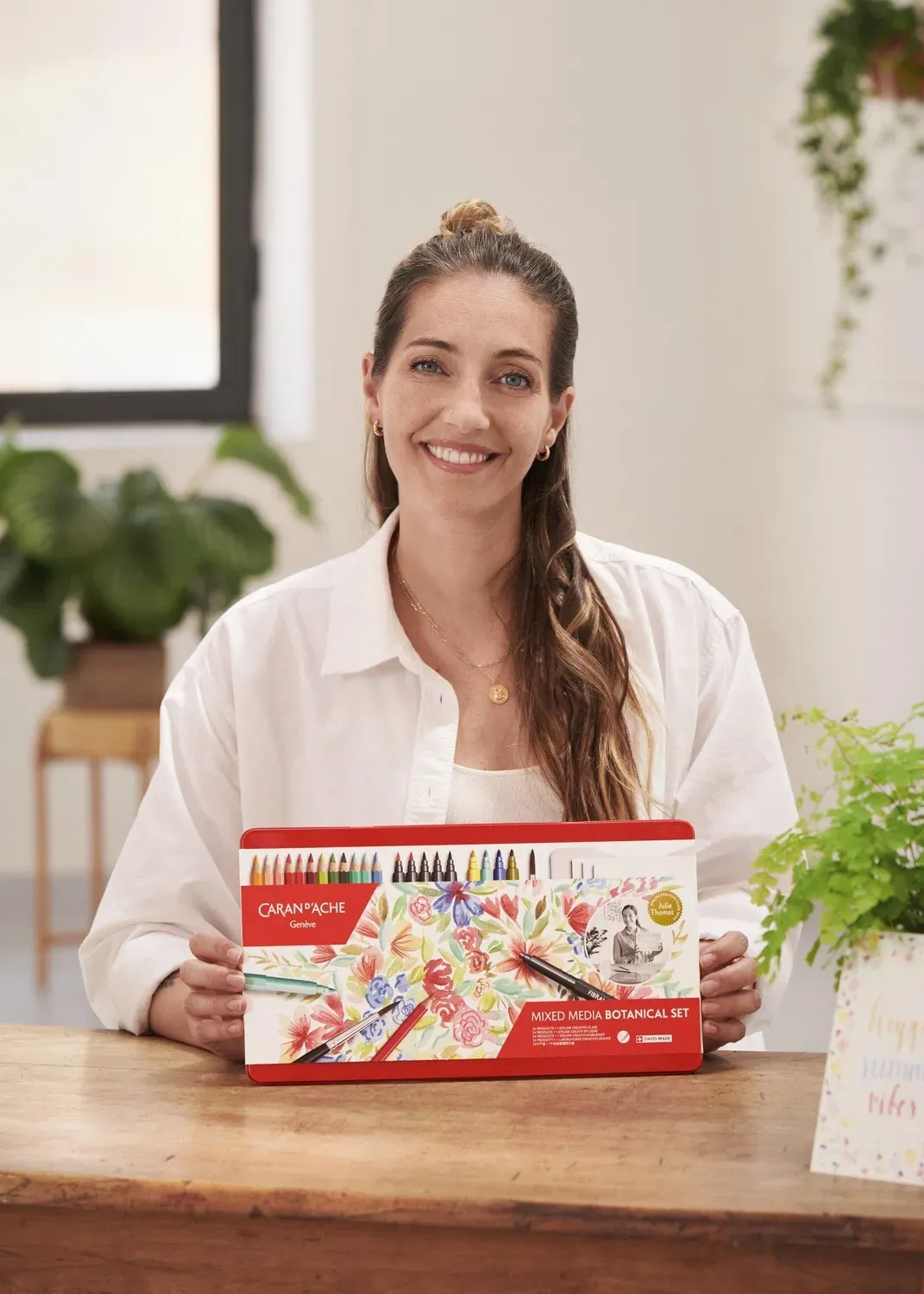 Caran d’Ache x Julie Thomas: Watercolour Set with Pencils, Pens &amp; Online Class
